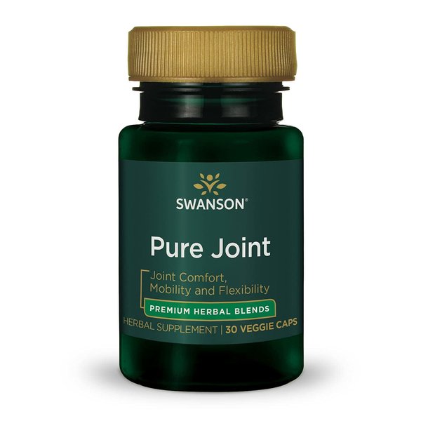 Swanson Pure Joint Health Mobility Flexibility Comfort Cartilage Connective Tissue Support Herbal Supplement 30 Veggie Capsules (Veg Caps) Vegan