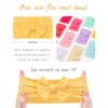 jollybows 20pcs Baby Girls Nylon Headbands Turban Hair Bows Hair Band Elastic Hair Accessories for Kids Toddlers Infants Newborn