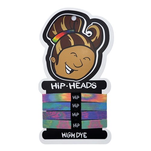 Hip Heads Performance Hair Tie Fashion Bracelets All Hair Types & Ages, Ponytail, Adults, Kids - Sports, Outdoor, Durable, Strong - No Damage - Stylish, Trendy, Patterns - 4 Pack