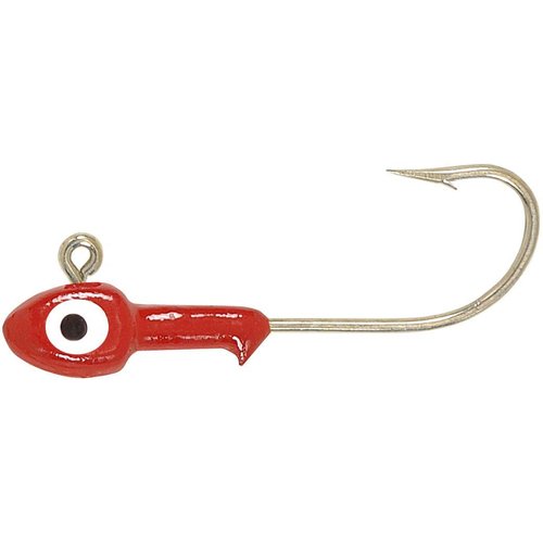 H&H Double Eye Jig Heads Classic Saltwater Jig Heads with Super Sharp and Durable Fishing Hooks for Speckled Trout, Red Fish, Flounder, Bass