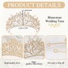 Woeoe Crystal Women Wedding Tiara Gold Rhinestone Bridal Crown Princess Tiara Headband Costume Birthday Party Hair Accessories