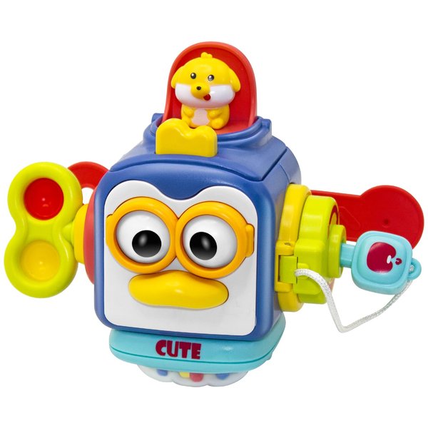 Syhtalotxikl Busy Cube Toys for 1 Year Old Boy, Montessori Toys for 1+ Year Old, Travel Sensory Toys for Toddlers 1-3, Learning Fine Motor Skills| 1st Birthday Gifts Boy 12 Months +Busy Board
