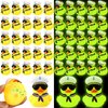 Simgoing 48 Pcs Christmas Cruise Duck Gift Bulk Glow in The Dark Rubber Ducks with Sunglasses Tiny Sailing Ducks Squeaky Nautical Ship Toy for Birthday Party Favors Classroom Carnival