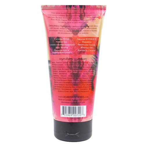 Barefoot Venus Body Shower Gel with Shea Butter 5.9 OZ (Black coconut)