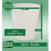 Knick Knack Gifts 0% Vegan - 1.5oz Ceramic White Shot Glass
