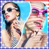 384 Pieces 16 Pack 4th of July Press On Nails Medium Patriotic Press On Nails Short Independence Day Nails Red White and Blue American Flag Nails Square False Nails Full Cover Coffin for Women Girls