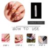 MISUD Short Square Press on Nails Spring Squoval Fake Nails Glossy Glue on Nails Summer Floral Cute Artificial Acrylic Nails Flower Stick on False Nails with Design 24 pcs
