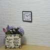 1pcs Miniature Metal Modern Square Wall Clock - Timeless Living Room Decor (1/12 Or 1/6 Scale) for OB11, BJD, Blythe Dolls Accessories (Black)