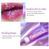 Body Glitter,Face Glitter Gel,Mermaid Sequins Liquid Self-Adhesive Glitter Gel,Chunky Glitter Eye Lip Hair Nail Festival Rave Accessories,Sparkling Body Glitter Gel for Women (Rose)