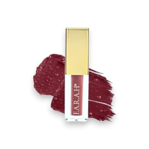 F.A.R.A.H Matte Liquid Lipstick - Mauve Red - Long-Lasting, Travel-Sized Lip Color - Smudge-Proof and All-Day Wear