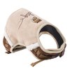 TOUCHDOG 'Tough-Boutique' Adjustable Fashion Designer Pet Dog Harness and Leash Combination, Small, Light Sand Brown