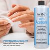 ForPro Professional Collection 100% Pure Acetone, Professional Nail Polish Remover for Natural, Artificial, Acrylic & Sculptured Nails, Removes Gel Polish, Nail Glue, Nail Art & Glitter, 16 fl. oz.