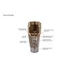 Merrill MFG FVNL100 1" No-Lead Brass Foot Valve 710 Series, 1" Female Connection