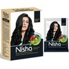 Nisha Natural Henna Based Hair Color, Permanent Black Hair Color Dye, Natural Premium Henna, 100% Grey Coverage, Natural Black, 2.12 oz