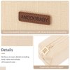 ANGOOBABY Small Pencil Case Student Pencil Pouch Coin Pouch Cosmetic Bag Office Stationery Organizer For Teen School-Beige
