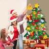 WooEver DIY Felt Christmas Tree Set 3.5ft, Xmas Decorations Wall Hanging 33 Detachable Ornaments with String Light Kids Gifts New Year Party Supplies (Batteri Not Included)