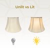 Royal Designs BS-708U-10BG Modified Bell Lamp Shade, Beige, 6.5 x 10 x 8.5, UNO Floor Lamp