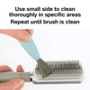 Olivia Garden Brush Cleaner 2-tools-in-1, Blue