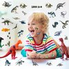 Zonon Dinosaur Temporary Tattoos Glow in The Dark for Kids Party Supplies Dinosaur Tattoos Sticker Luminous Jungle Waterproof Dino Temporary Tattoos for Boys Girls Party Supplies(Glow Style)