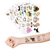 Goat Temporary Tattoos 8 Sheets 80 PCS Farm Goat Party Decorations Supplies Favors Animals Theme Birthday Cute Stickers Christmas Gifts for Boys Girls Kids Class School Prizes Carnival