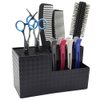 Flytreal Barber Scissor Shear Holder Box, Hair Salon Barber Supplies Acessories Tool Station Desk Organizer Case, Combs Clips Scissors Holder Storage for Stylist Groomers Hairdressers (H/L-Black)