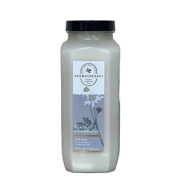 Bath and Body Works Aromatherapy Black Chamomile Luxury Bubble Bath 15 Fl Oz (Black Chamomile)