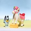 Bluey Multicolor Small Acrylonitrile Butadiene Styrene and Polyvinyl Chloride Articulated Toy Figure Playset with 2.5-3 Inch Unipony Figure