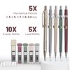 Mr. Pen- Mechanical Pencil Set with Leads and Eraser Refills, 5 Sizes - 0.3, 0.5, 0.7, 0.9 and 2 Millimeters, for Drafting, Drawing and Sketching