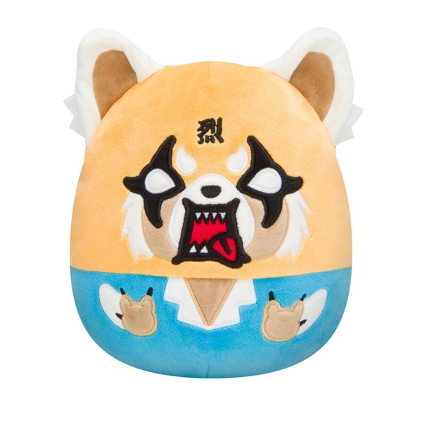 Squishmallow Official Kellytoy Sanrio Squad Squishy Stuffed Plush Toy Animal (Aggretsuko (Rage), 6.5 Inch)
