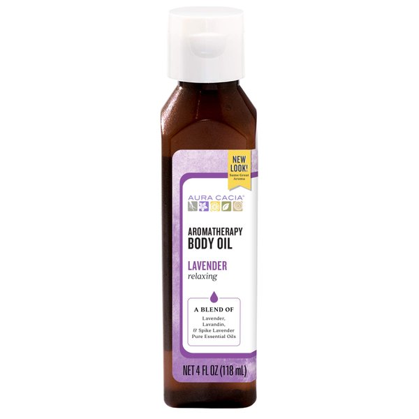 Aura Cacia Body Oil, Relaxing Lavender, 4 Fluid Ounce