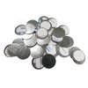 TUOKING 50pcs Round Metal Stickers for Non-Magnetic Eyeshadow Pan Use with Magnetic Makeup Palette (Diameter 2.5cm)