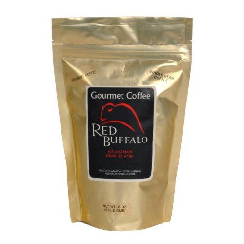 Red Buffalo Toasted Almond Flavored Coffee, Whole Bean, 12 ounce