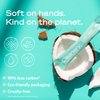 Hydrating Liquid Hand Soap Refill Powder Concentrate 4 Pack Moisturizing Hand Wash, No Harsh Chemicals, Cruelty Free, Eco-Friendly, Makes 10oz Each, Coconut & Sandalwood Scent