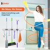 Mop and Broom Holder Wall Mount Self Adhesive - Broom Hanger Wall Mount - Mop Holder Wall Mounted - Broom Rack - Utility Hooks for Broom and Mop Organizer Wall Hanging - Broom Closet Organizer Storage