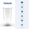 Tervis Made in USA Double Walled Fiesta Insulated Tumbler Cup Keeps Drinks Cold & Hot, 24oz - 2pk, Sunny Stripes