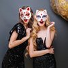 Sewroro 15pcs Cat Masks Cosplay Masks Pulp Blank Hand Painted Mask Animal Mask Craft for Party Favors, Masquerade Prop, Cosplay