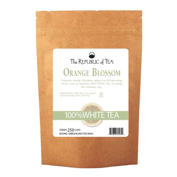 The Republic of Tea Orange Blossom White Tea, 250 Tea Bags, Authentic 100% White Tea, Fresh Citrus Blend