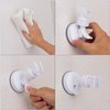 OUO Suction Cup Shower Head Holder Handheld Showerhead Bracket Adjustable Shower Holder, Removable Handheld Showerhead & Wall Mounted Suction Bracket