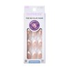 KISS imPRESS No Glue Press-On Nails, French, Fearless', Light Neutral + White Tip French, Medium Size, Almond Shape, Includes 30 Nails, Prep Pad, Instructions Sheet, 1 Manicure Stick, 1 Mini File