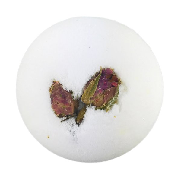 BRUBAKER Big Handmade "Lotus" Fizzy Bubble Bath Bomb - All Natural, Vegan, Organic Ingredients - Essential Oils for Moisturizing Dry Skin - Perfect Relaxation - 8.1 Ounce