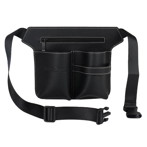 Hair Salon Scissor Storage Waist Bag for HairstylistScissor Pouch for Stylist Tool Belt, Barber Leather Waist Pouch, Professional Hairdressing Tools Storage Holster with Waist Belt (Black)
