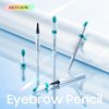 Eyebrow Pencil Eyebrow Microblading Pen - Brow Pen With 4 Micro-Fork Tips Waterproof Eyebrow Pencil, Long-Lasting Microblade Eyebrow Pen for Brows (Dark Brown)