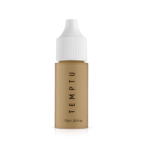 TEMPTU SilkSphere Airbrush Foundation: Long-Lasting Liquid Makeup, Medium-Full Coverage | 4-In-1 Formula Foundation, Primer, Concealer & Corrector | Luminous, Dewy Finish | 1C Porcelain | .25 Fl Oz