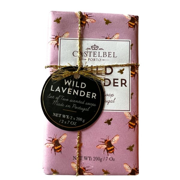 Castelbel Wild Lavender Luxury Soap Bar Set Each 7 Oz