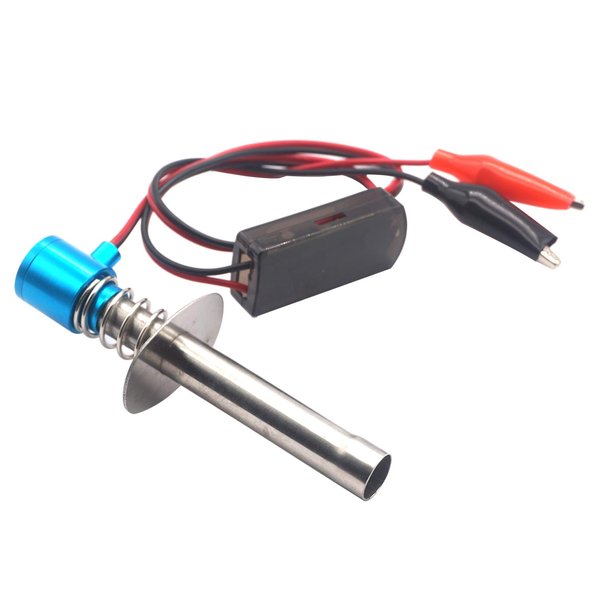 Share Goo RC Glow Plug Starter Igniter Ignitor 6V-24V for 1/8 1/10 RC Nitro Model Car Buggy Truck Boat,Blue