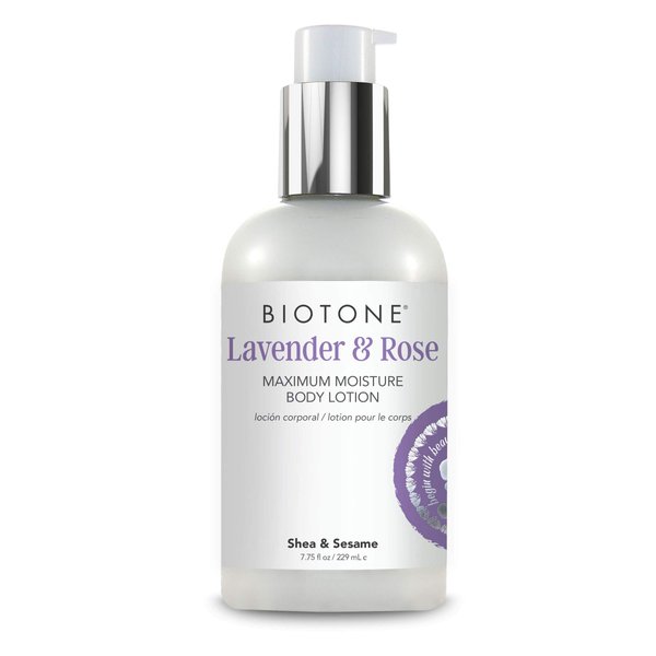 BIOTONE Maximum Moisture Body Lotion with Shea Butter, Sesame, and Avocado Oils, Inspired by Nature, Infused with Botanicals and Deep Moisturizing Ingredients, 8 oz.