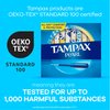 Tampax Pearl Tampons Light Absorbency, With Leakguard Braid, Unscented, 50 Count X 2 Packs (100 Count Total)
