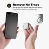 [2 Pack] Square Sparkling Cell Phone Ring Holder Stand,360 Degree Rotation and 180 DegreeAdjustable Finger Ring Kickstand with Polished Metal Phone Grip (Silver)