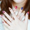 JERCLITY 224 Pieces 16 Sheets 4th of July Nail Wraps for Women Independence Day Nail Polish Strips Patriotic American Flag Nail Strips Self-Adhesive Nail Stickers with Nail File for Memorial Day