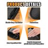 JOYCOURT Handicap Placard Holder for Car, Disabled Parking Permit Sign Protector, Car Interior Sun Visor Storage Clip with Pen Holder, Note Paper Slot, Elastic Strap